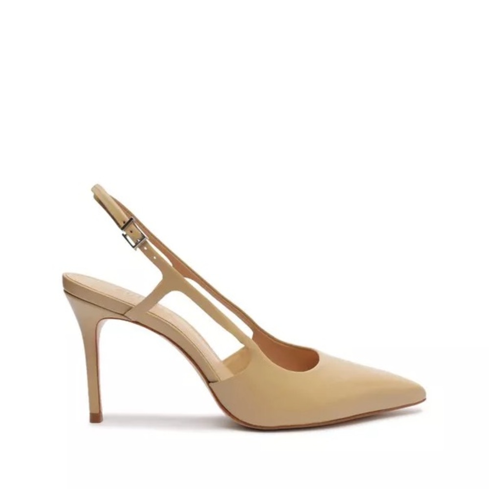 Schutz Tan Slingback Heels